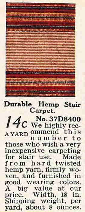 Sears catalog 1915 Fall Carpet