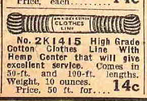 Sear's catalog 1917 Fall Clothes Line