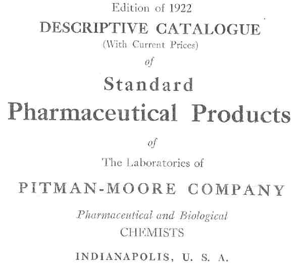 Pitman-Moore Catalog 1922-Cov