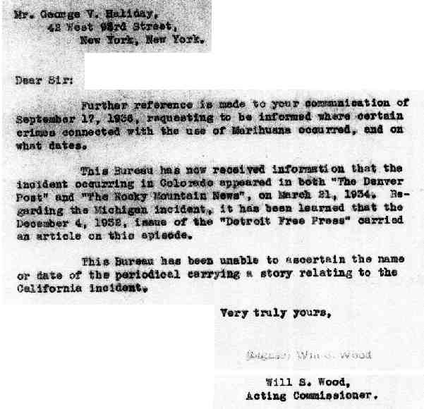 DEA Letter 1936-12-03