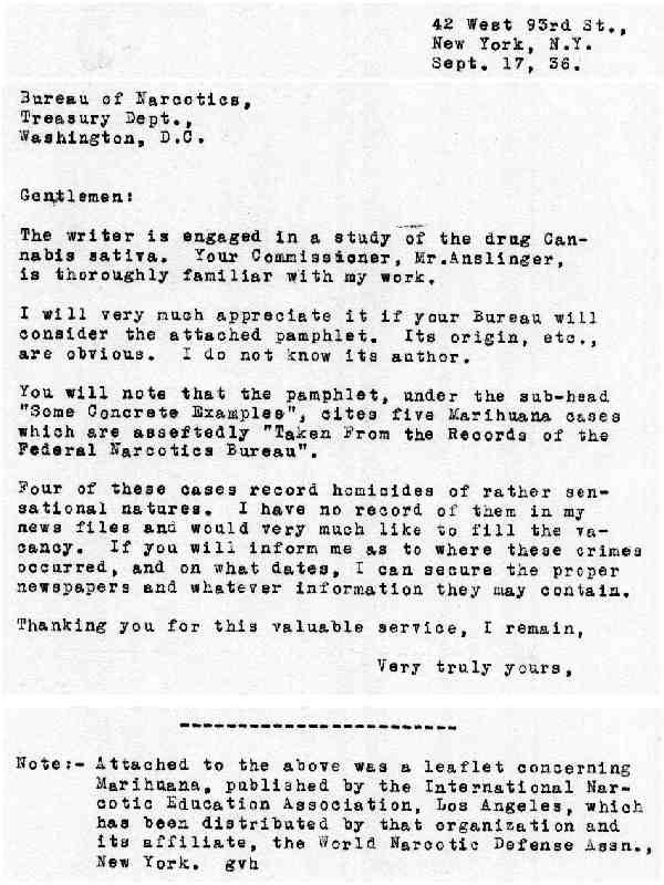 DEA Letter 1936-09-17