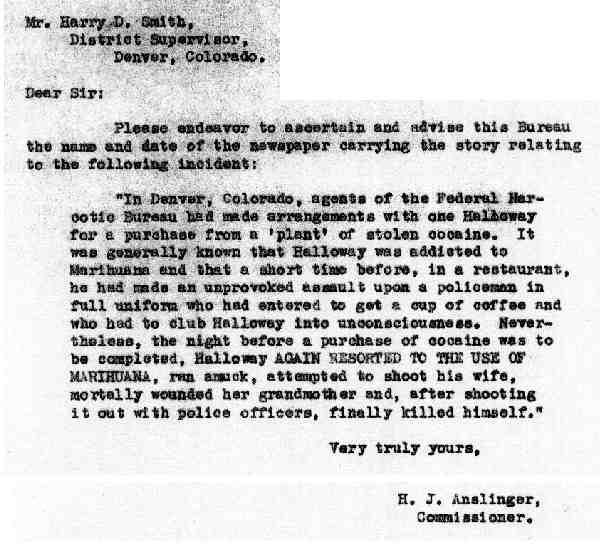 DEA Letter 1936-10-30