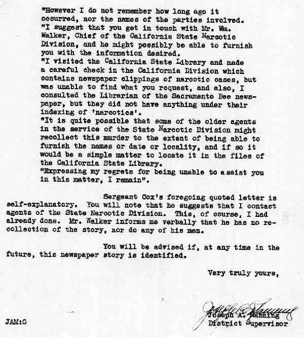 DEA Letter 1936-11-25