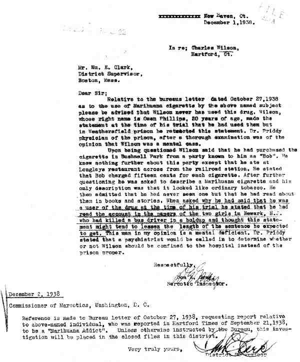 DEA Letter 1938-12-01