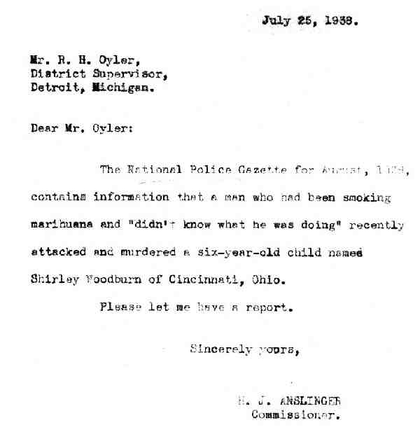 DEA Letter 1938-07-25