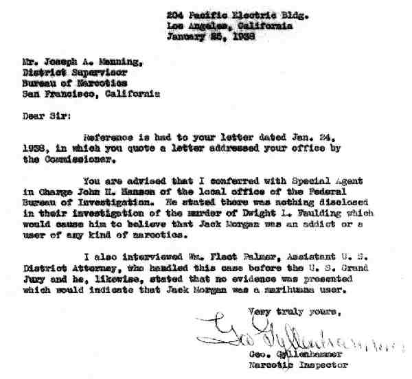 DEA Letter 1938-01-25