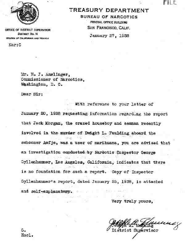 DEA Letter 1938-01-27 