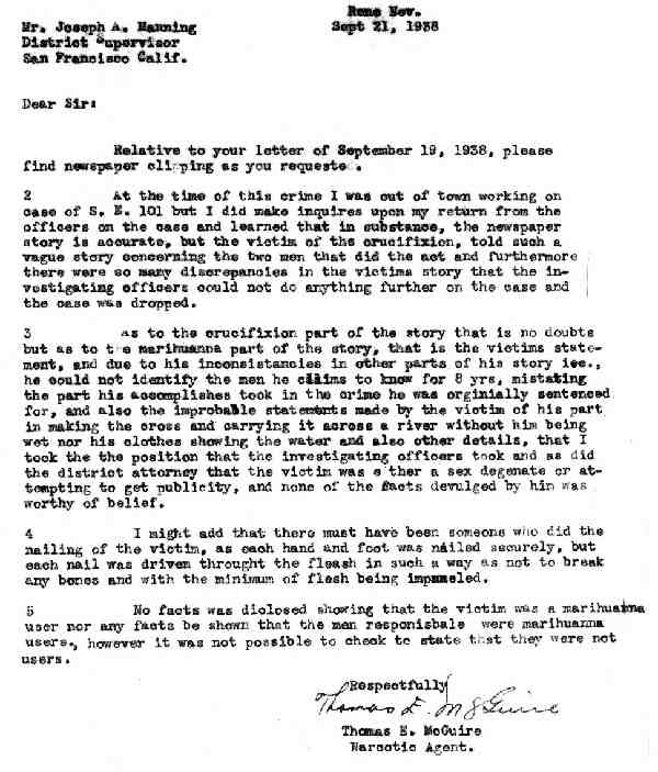 DEA Letter 1938-09-21