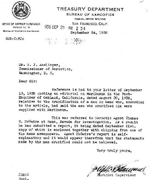 DEA Letter 1938-09-24