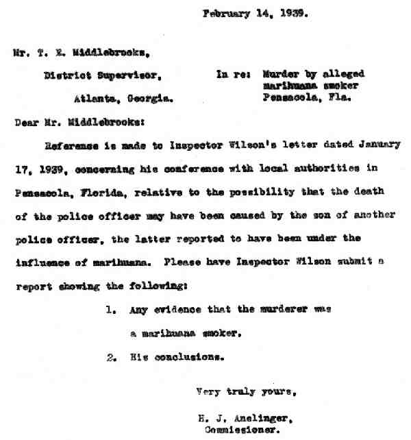 DEA Letter 1939-02-14