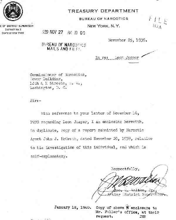 DEA Letter 1939-11-25p1