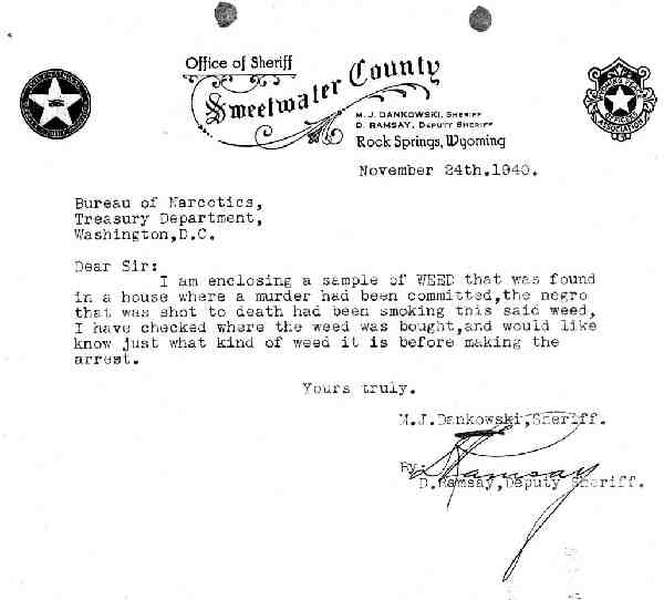 DEA Letter 1940-11-24