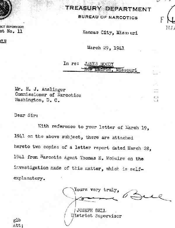 DEA Letter 1941-03-29