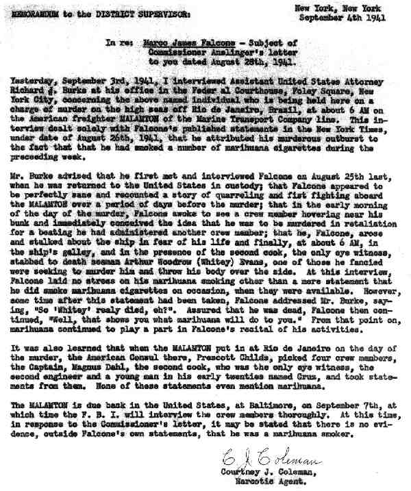 DEA Letter 1941-09-04