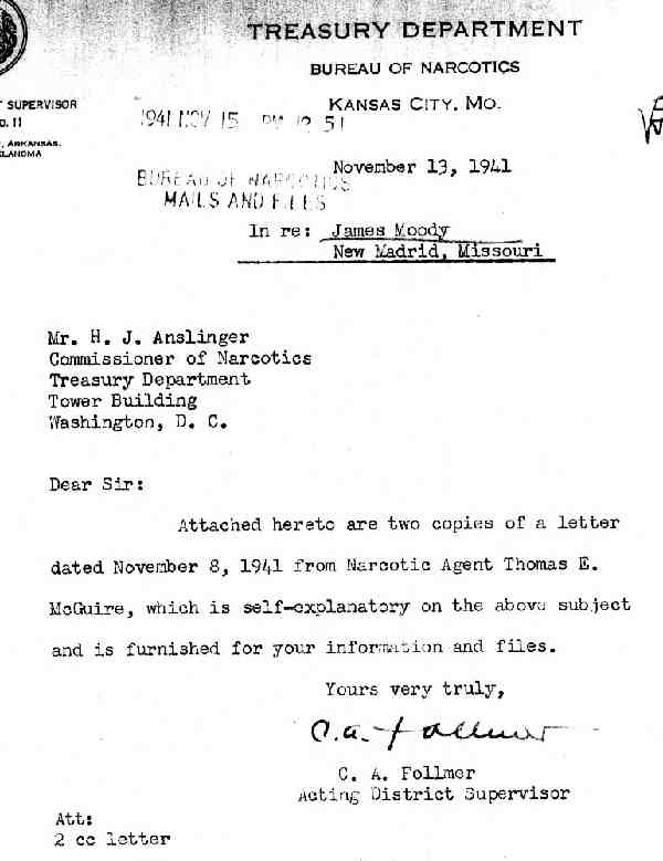 DEA Letter 1941-11-13