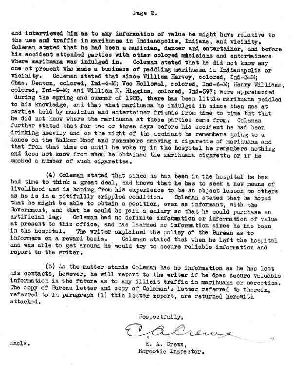 DEA Letter 1939-08-08